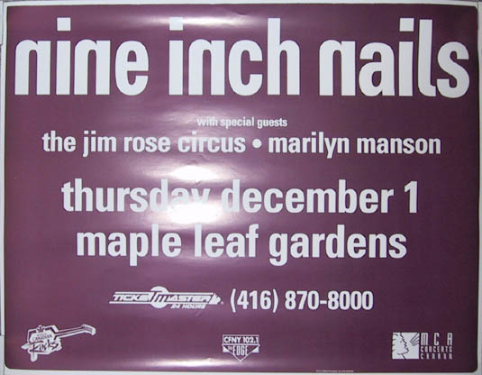 December 1, 1994 performance at Maple Leaf Gardens in Toronto, Ontario, Canada.