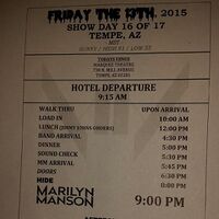 February 13, 2015 performance at Marquee Theatre, Tempe, Arizona, USA.
