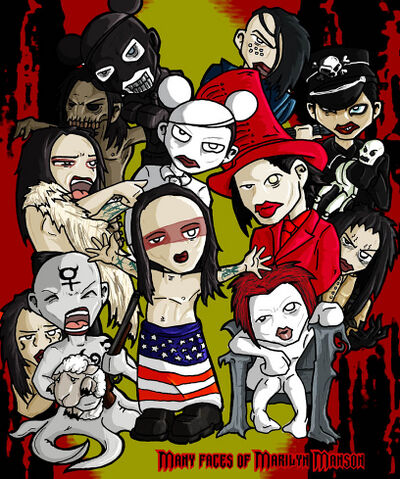 Many FAces of Marilyn Manson by Super Munkyboy.jpg