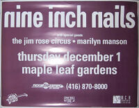 December 1, 1994 performance at Maple Leaf Gardens in Toronto, Ontario.
