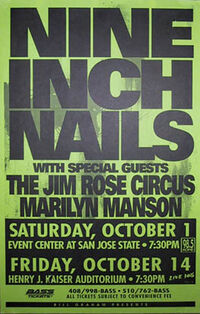 October 1, 1994 performance at San Jose State Auditorium in San Jose, California.