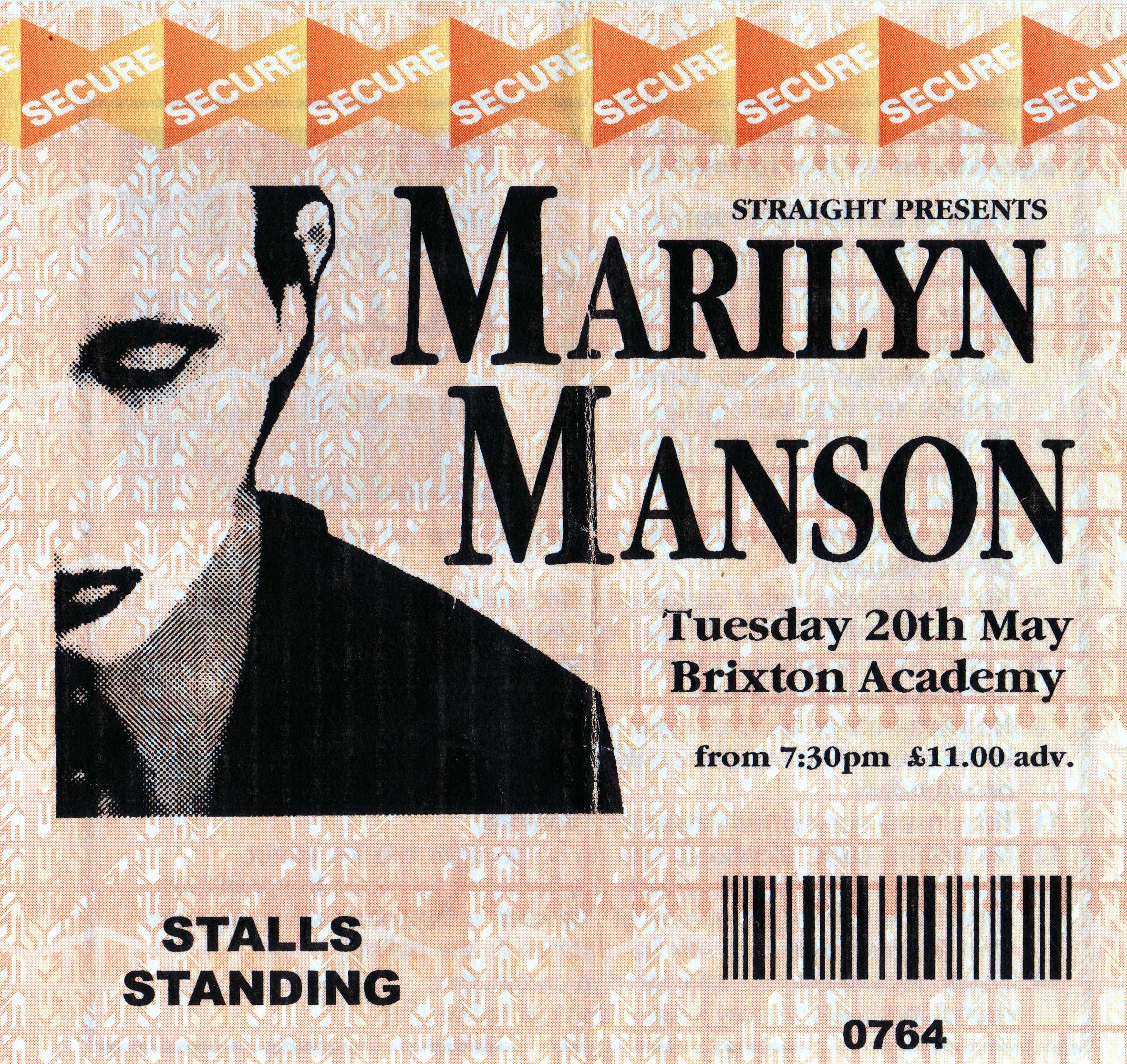 May 20, 1997 performance at Brixton Academy in London, United Kingdom.