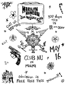 May 16, 1991 performance at Club Nu in Miami Beach, Florida, USA.