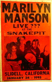 January 24, 1995 performance at Snake Pit in Slidell, Los Angeles, USA.