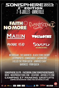 July 7 2012 performance at Sonisphere Festival in Amneville, France.